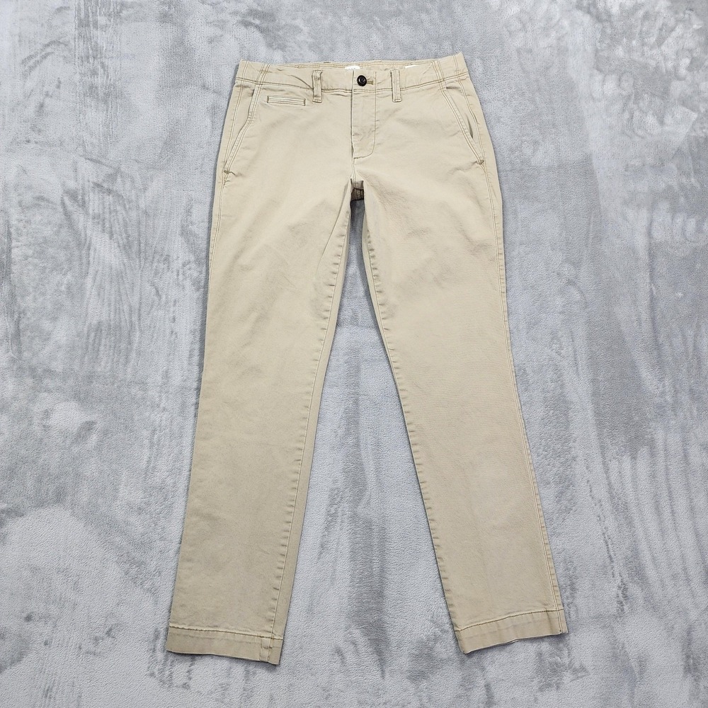 Gap For Good Pants Mens 29x30 Beige Slim Vintage Iconic Khaki Stretch Office